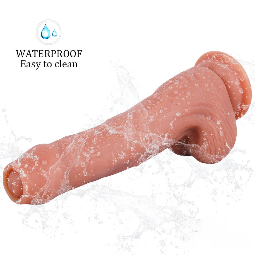 8.27in Uncut Dildo Suction Cup Masturbation Sex Toy For Adult Couples