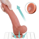 8.27in Uncut Dildo Suction Cup Masturbation Sex Toy For Adult Couples