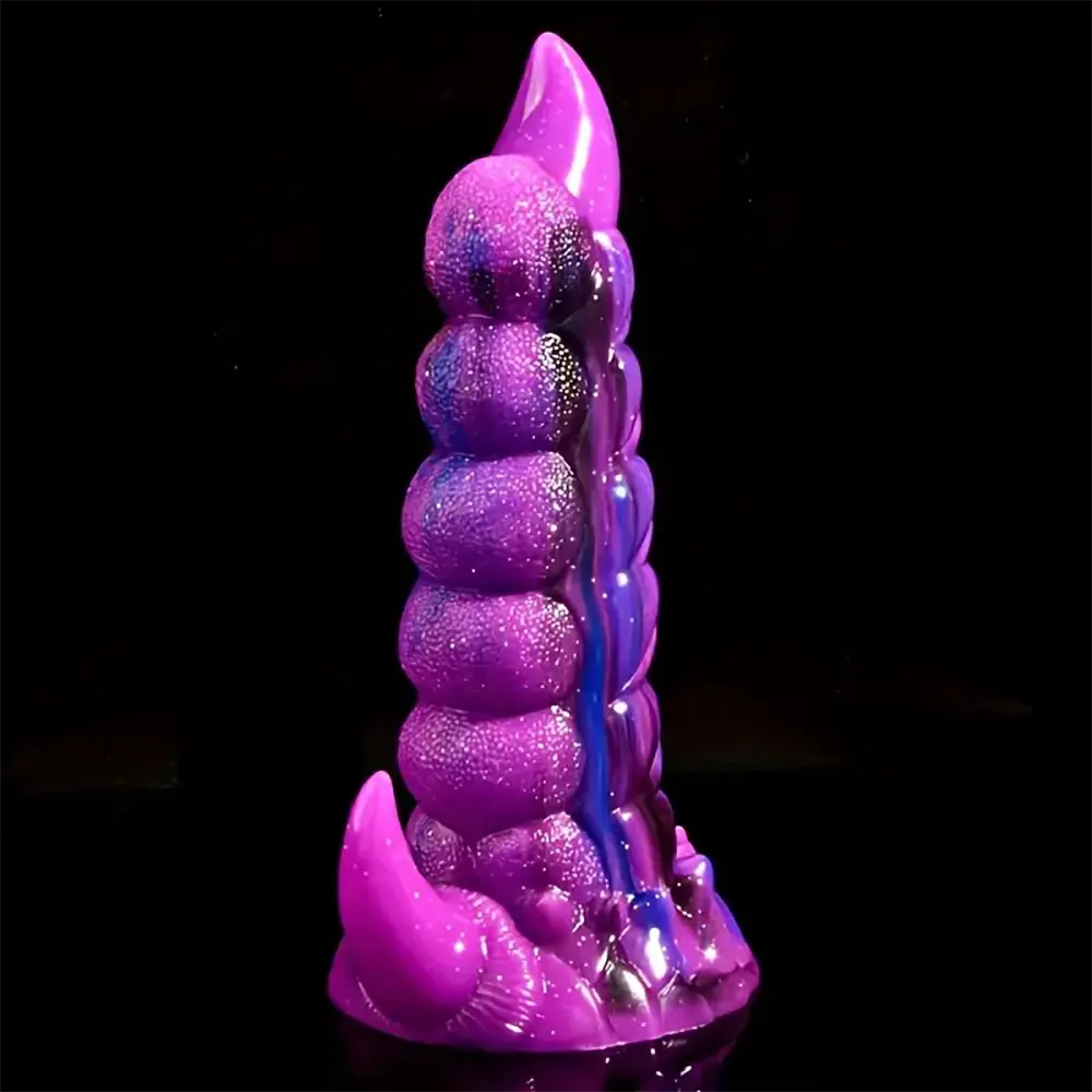 8.27in Unicorn-Shaped Liquid Silicone Soft Big Monster Odd Dildo