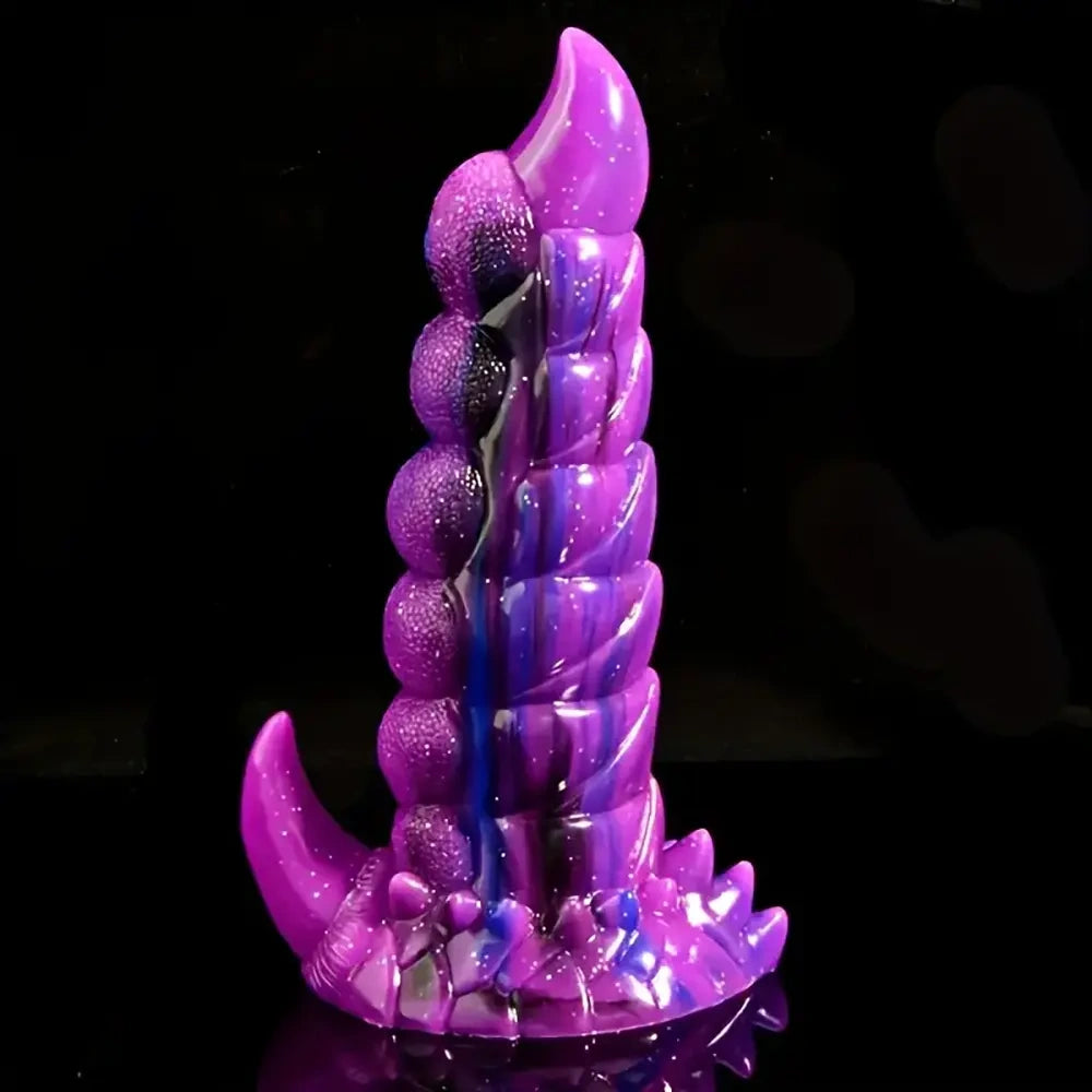8.27in Unicorn-Shaped Liquid Silicone Soft Big Monster Odd Dildo