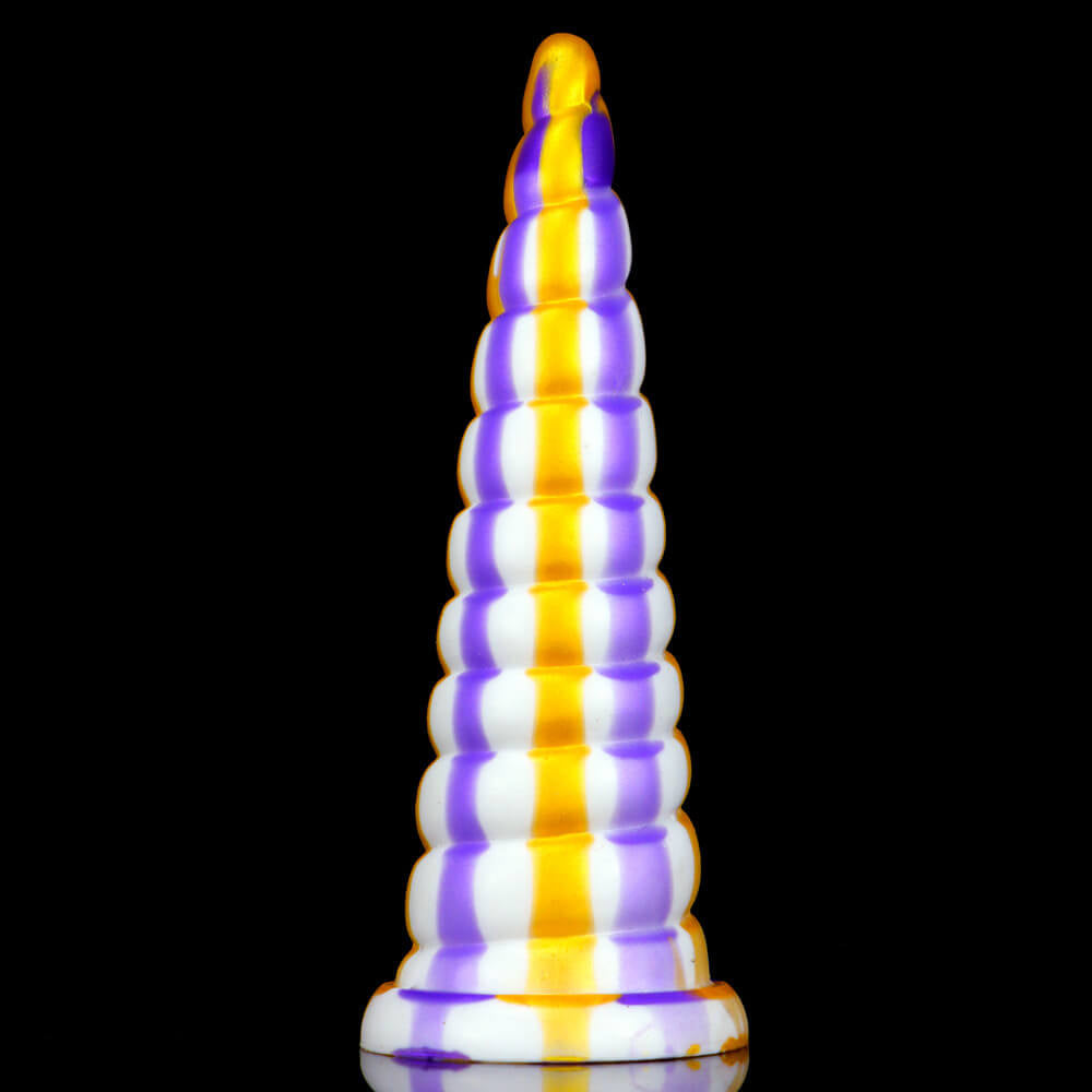 8.27in Unique Sculpt Dildo With Protrusions Threads For Anal Sex