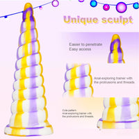 8.27in Unique Sculpt Dildo With Protrusions Threads For Anal Sex