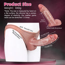 8.27in Wearable Hollow Dildo Pants Silicone Leather Sleeve For Male Cock