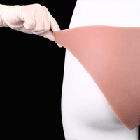8.27in Wearable Hollow Dildo Pants Silicone Leather Sleeve For Male Cock