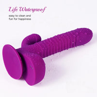 8.27in Wireless Control Thrusting Vibrating Dildo With 360°Rotation Beads
