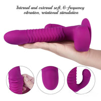 8.27in Wireless Control Thrusting Vibrating Dildo With 360°Rotation Beads