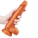 8.28in Soft Realistic Dildo Sex Toy For Women With Strong Sucker