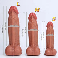 8.2in 10.2in 11.8in Soft Silicone Big Dildo For G-Spot Anal Vaginal Stimulation