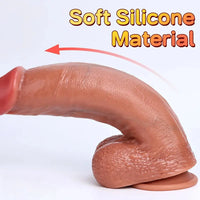 8.2in 10.2in 11.8in Soft Silicone Big Dildo For G-Spot Anal Vaginal Stimulation