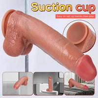8.2in 10.2in 11.8in Soft Silicone Big Dildo For G-Spot Anal Vaginal Stimulation