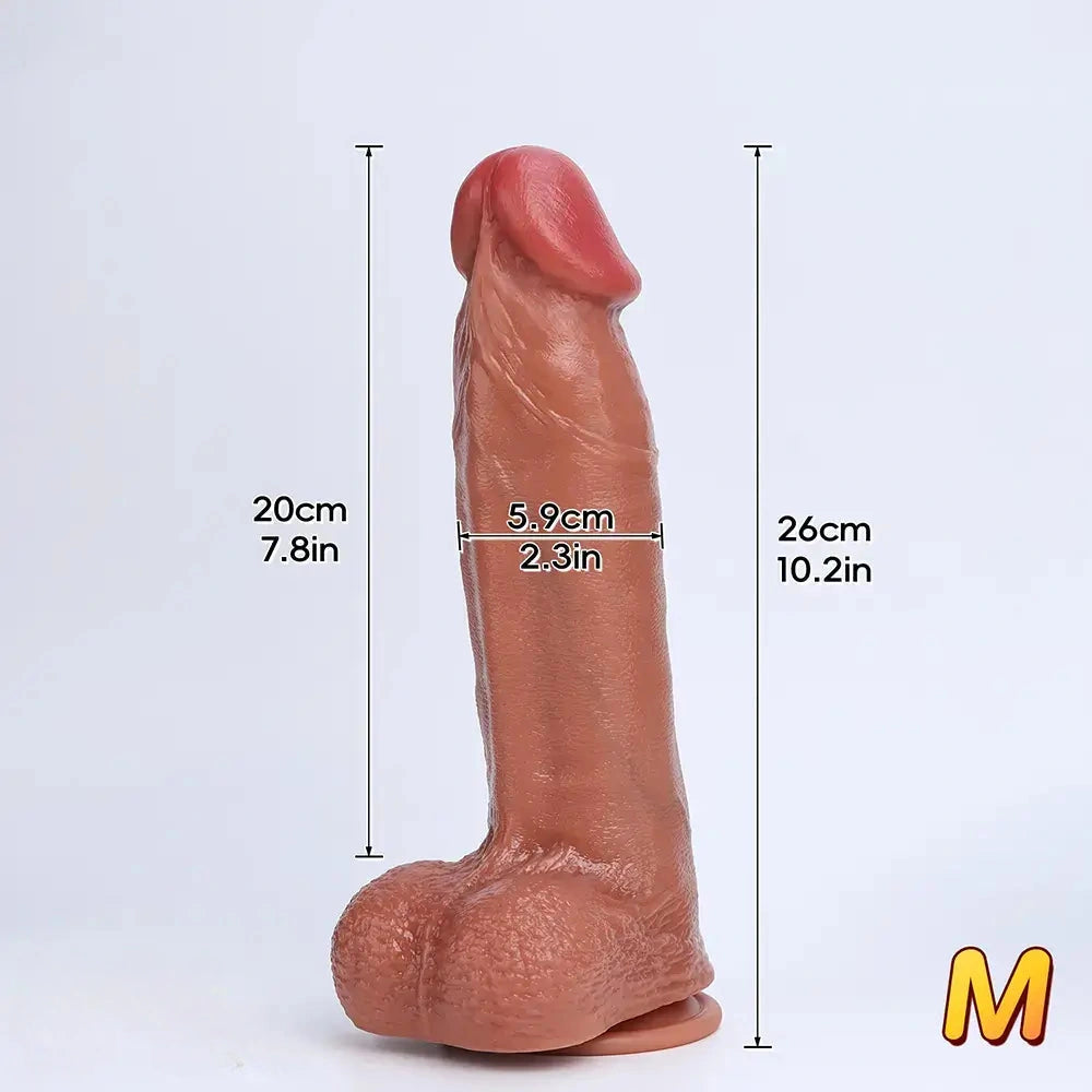 8.2in 10.2in 11.8in Soft Silicone Big Dildo For G-Spot Anal Vaginal Stimulation