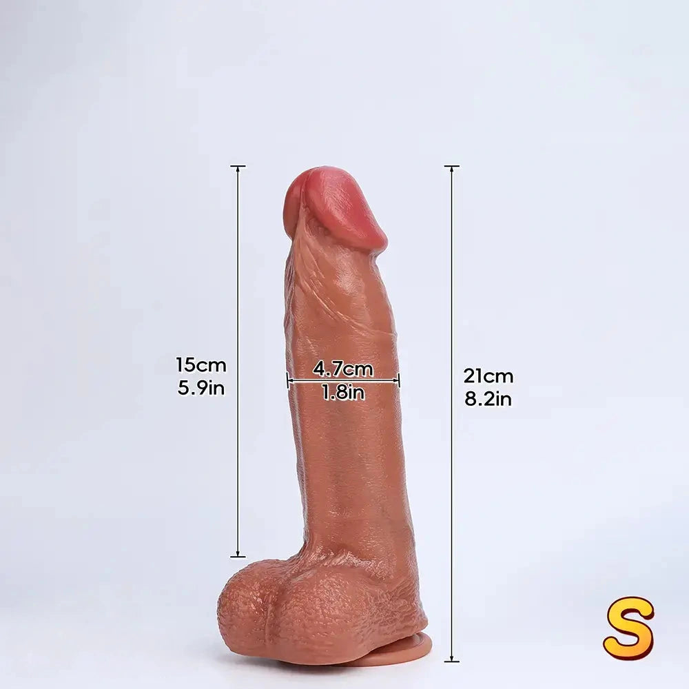 8.2in 10.2in 11.8in Soft Silicone Big Dildo For G-Spot Anal Vaginal Stimulation