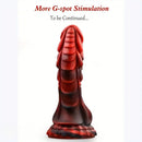 8.2in Lifelike Dragon Monster Soft Liquid Body Safe Material Big Spiked Dildo
