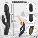 8.2in Rabbit Vibrator Double End G Spot Dildo Clitoral Stimulator