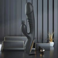 8.2in Rabbit Vibrator Double End G Spot Dildo Clitoral Stimulator