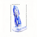 8.2in Realistic Fantasy Dildo For Hands-free Play Flexible Shaft Testicles