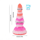 8.2in Silicone Soft Butt Plug Big Fantasy Soft Odd BDSM Dildo Sex Toy