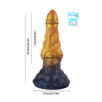 8.2in Silicone Soft Butt Plug Big Fantasy Soft Odd BDSM Dildo Sex Toy