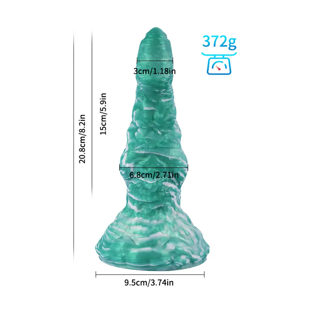 8.2in Silicone Soft Butt Plug Big Fantasy Soft Odd BDSM Dildo Sex Toy