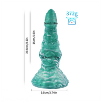 8.2in Silicone Soft Butt Plug Big Fantasy Soft Odd BDSM Dildo Sex Toy