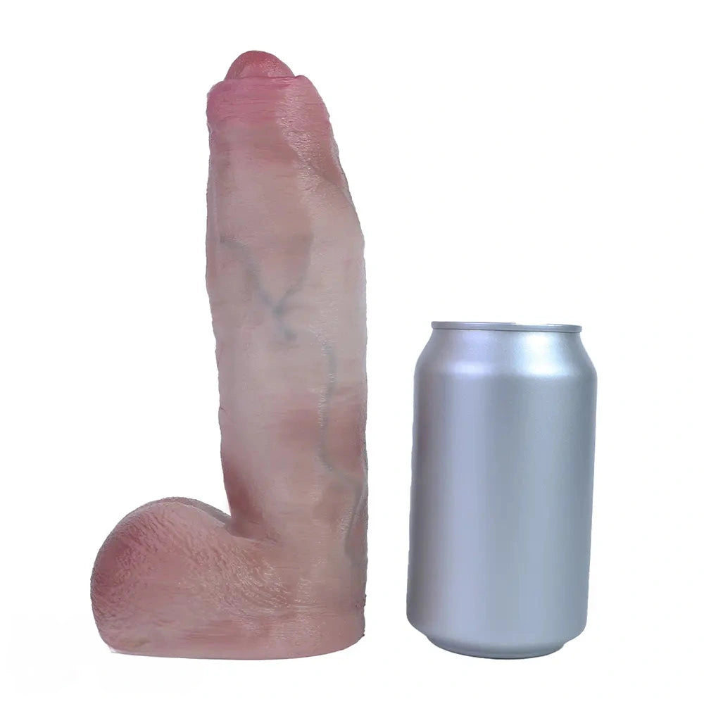 8.31in Dual Density Uncut Silicone Soft Real Dildo For Women Vaginal Massager