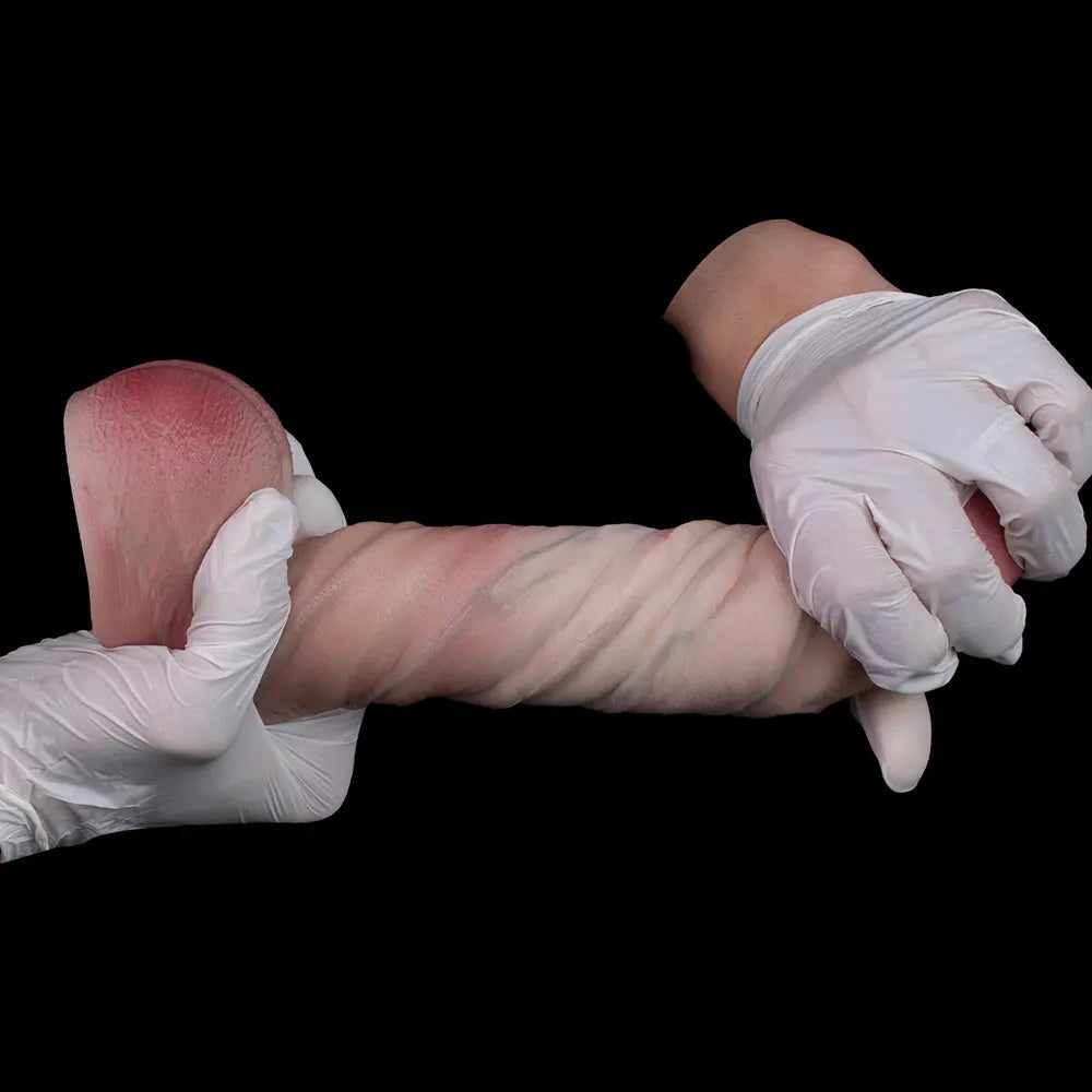 8.31in Dual Density Uncut Silicone Soft Real Dildo For Women Vaginal Massager