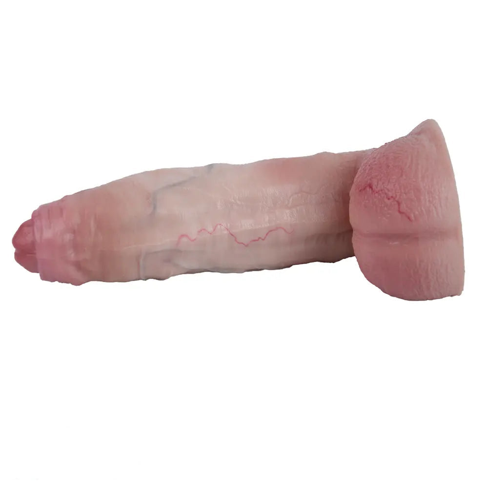 8.31in Dual Density Uncut Silicone Soft Real Dildo For Women Vaginal Massager