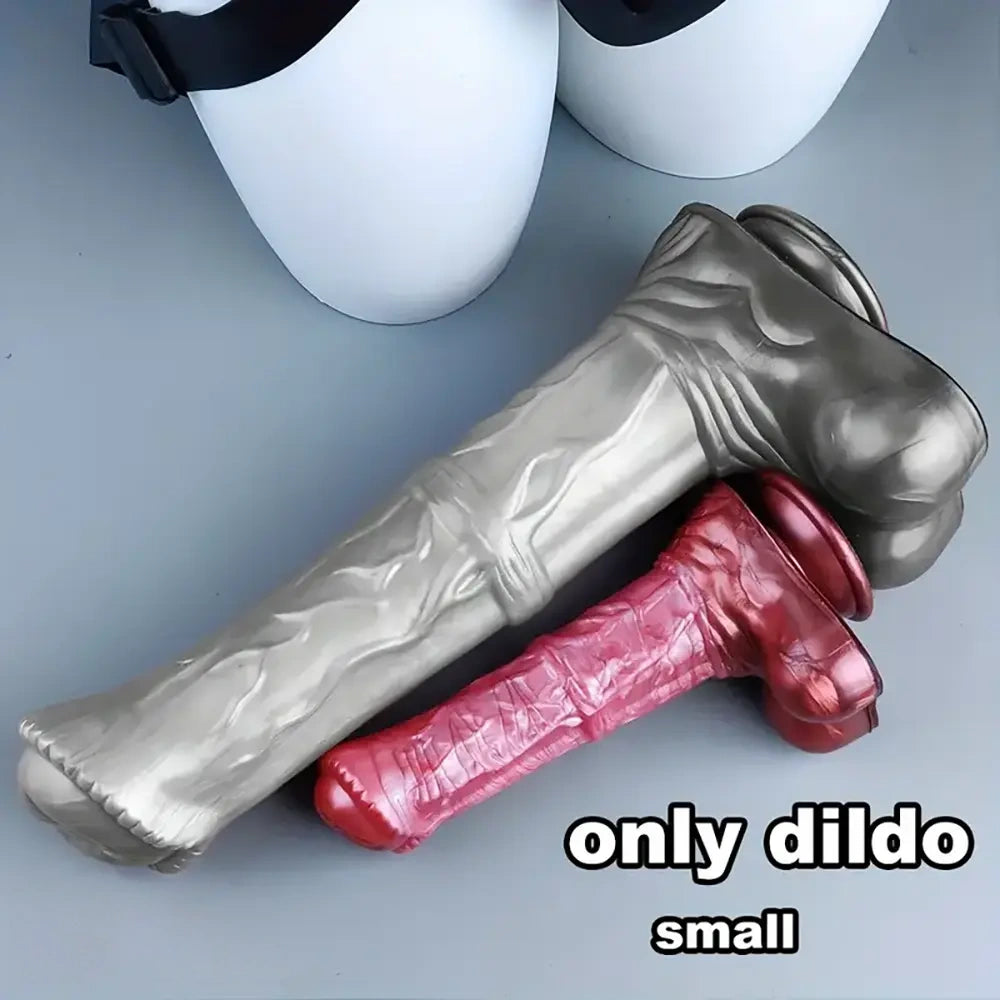 8.34in 14.09in Big Long Horse Cock Soft Silicone G Spot Strap on Dildo