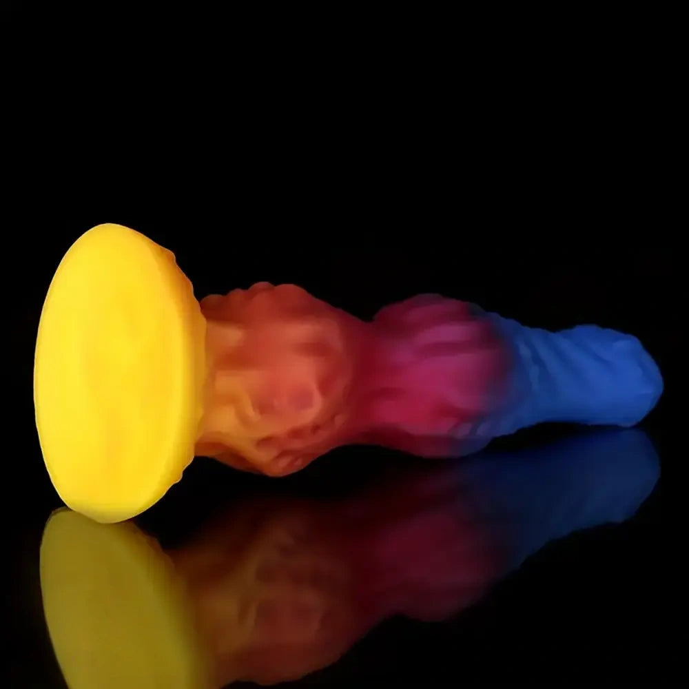 8.34in 9.6in 10.78in 12.12in Silicone Double Section Alien Dog Big Dildo