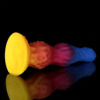 8.34in 9.6in 10.78in 12.12in Silicone Double Section Alien Dog Big Dildo