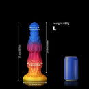 8.34in 9.6in 10.78in 12.12in Silicone Double Section Alien Dog Big Dildo