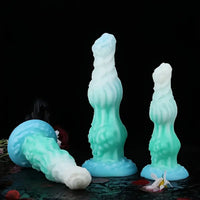 8.34in 9.6in 10.78in Melange Silicone Monster Dildo Big Luminous Dildo