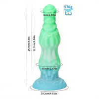 8.34in 9.6in 10.78in Melange Silicone Monster Dildo Big Luminous Dildo