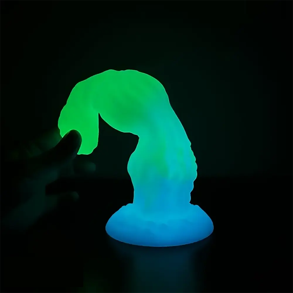 8.34in 9.6in 10.78in Melange Silicone Monster Dildo Big Luminous Dildo