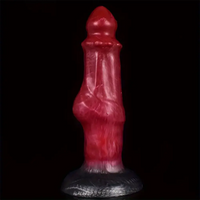 8.34in Fantasy Silicone Soft Dog Knot Big Prostate Anal Women Dildo