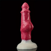 8.34in Fantasy Silicone Soft Dog Knot Big Prostate Anal Women Dildo