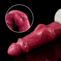 8.34in Fantasy Silicone Soft Dog Knot Big Prostate Anal Women Dildo
