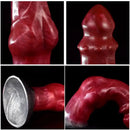 8.34in Fantasy Silicone Soft Dog Knot Big Prostate Anal Women Dildo