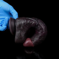 8.34in Real Curved Dual Density Silicone Soft Dildo Pleasure Couple Play