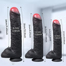 8.35in 10.43in 12.2in Uncut Large Silicone Realistic Skin Dildo Quick Orgasm