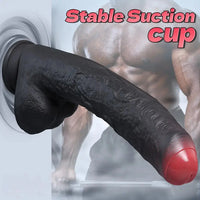 8.35in 10.43in 12.2in Uncut Large Silicone Realistic Skin Dildo Quick Orgasm