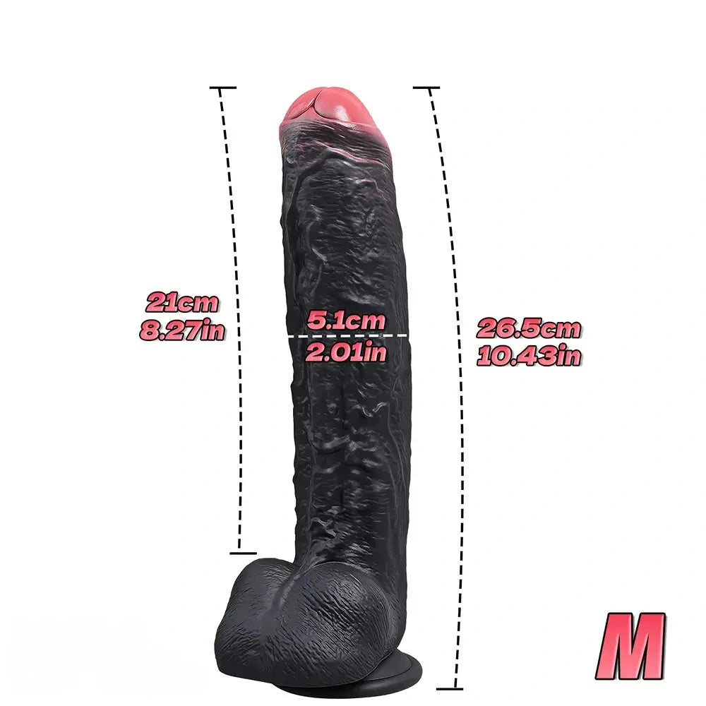 8.35in 10.43in 12.2in Uncut Large Silicone Realistic Skin Dildo Quick Orgasm