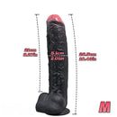 8.35in 10.43in 12.2in Uncut Large Silicone Realistic Skin Dildo Quick Orgasm