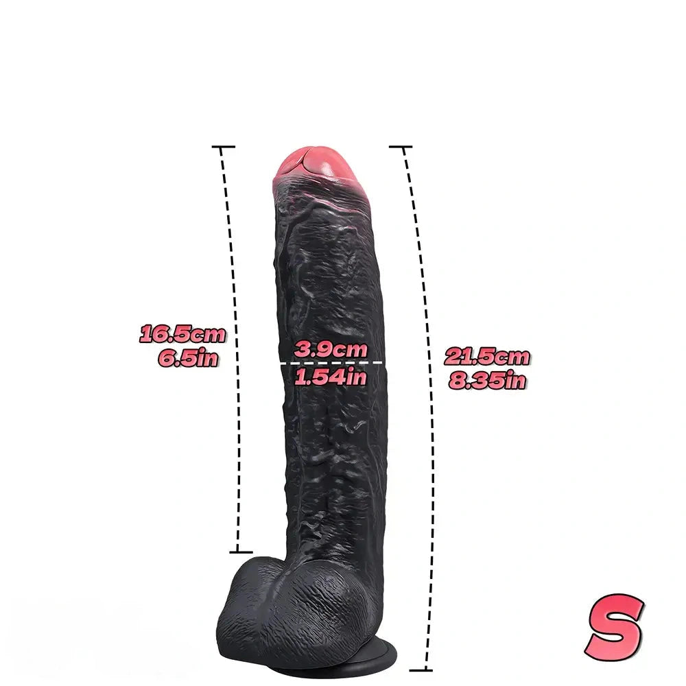 8.35in 10.43in 12.2in Uncut Large Silicone Realistic Skin Dildo Quick Orgasm