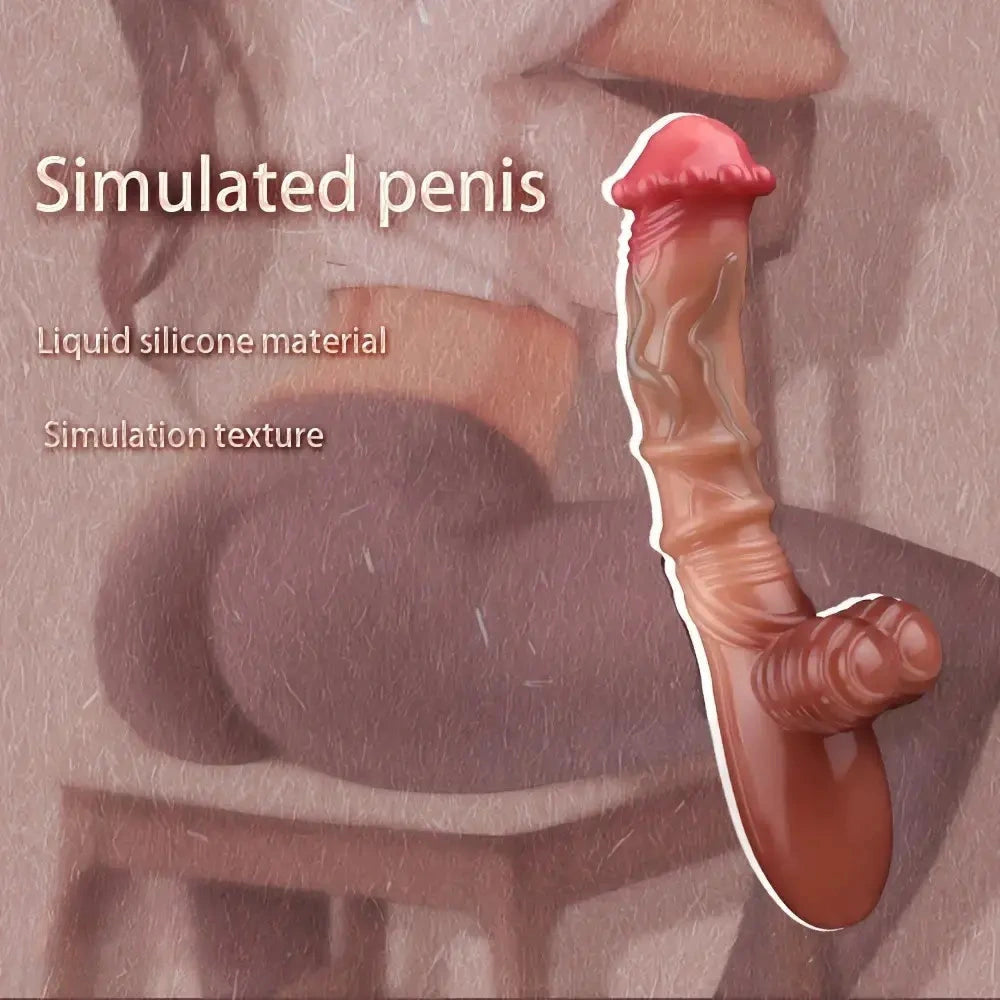 8.36in Liquid Silicone Massage Wand Odd Handle Dildo With Textured End