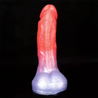 8.36in Real Cock Big Silicone Soft Dildo Clit Anal Expander For Anus