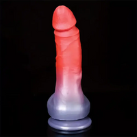 8.36in Real Cock Big Silicone Soft Dildo Clit Anal Expander For Anus