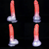 8.36in Real Cock Big Silicone Soft Dildo Clit Anal Expander For Anus