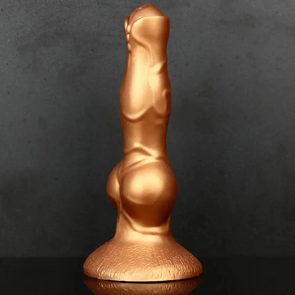 8.36in Silicone Large Thick Knotty Dog Soft Dildo For Sensual Pleasure