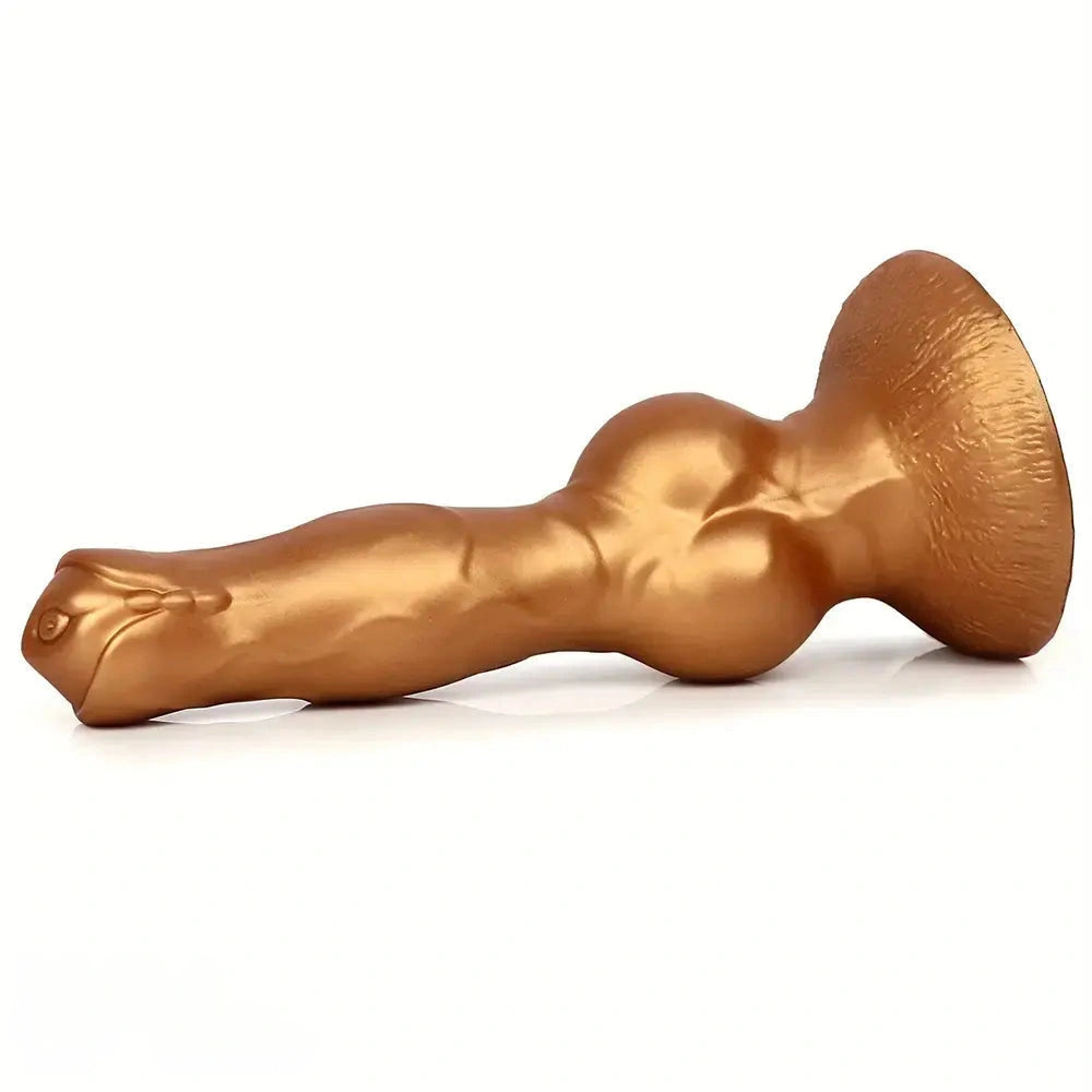 8.36in Silicone Large Thick Knotty Dog Soft Dildo For Sensual Pleasure